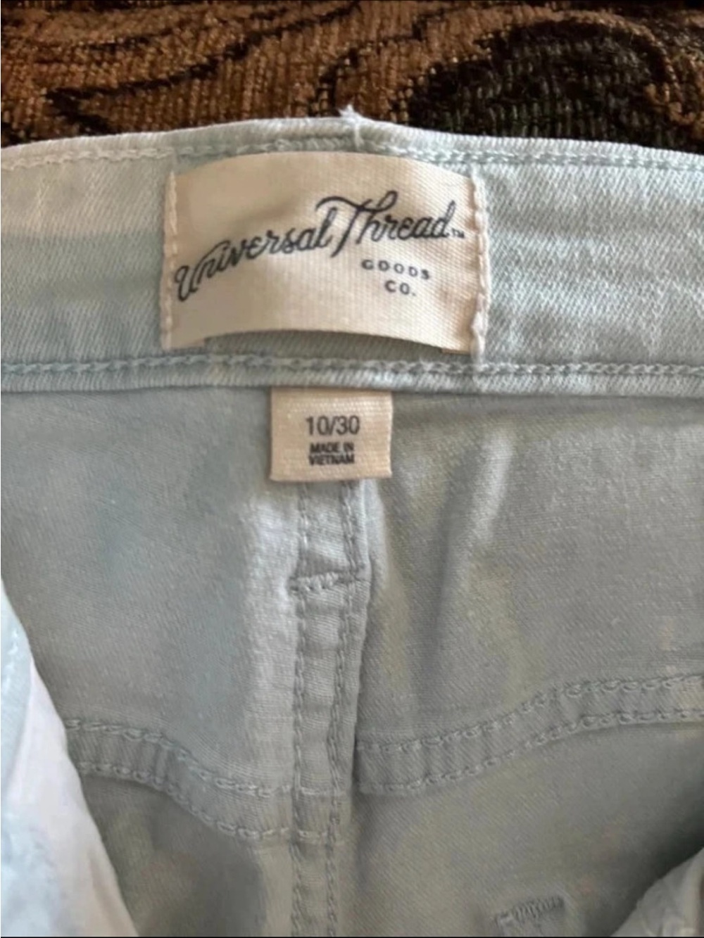 Universal Thread Pale Blue High-Rise Button-Fly Jeans